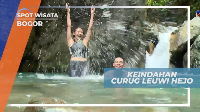 Seru-seruan Menikmati Segarnya Air Curug Leuwi Hejo, Bogor