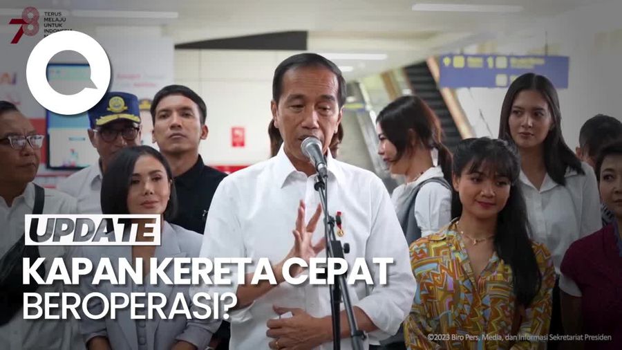 Jokowi Pastikan Kereta Cepat Masih Akan Dicoba Lagi