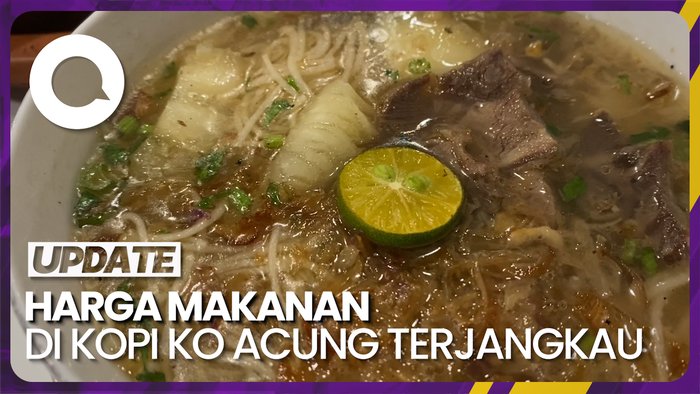 Sop Singkong Kuah Sapi dan Nasi Telur Khas Sambas di Kopi Ko Acung