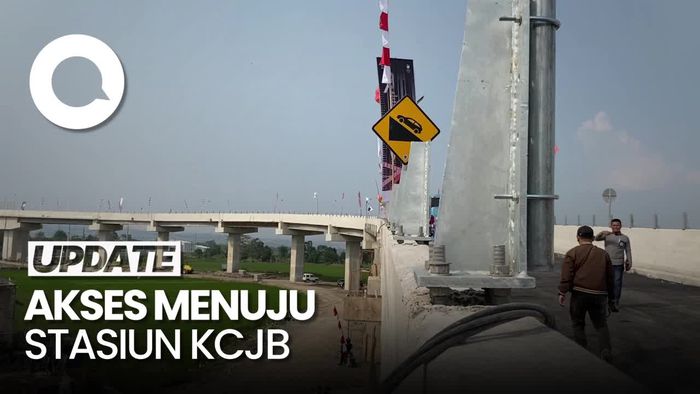 Jembatan Akses Menuju Stasiun KCJB Tegalluar Resmi Dibuka