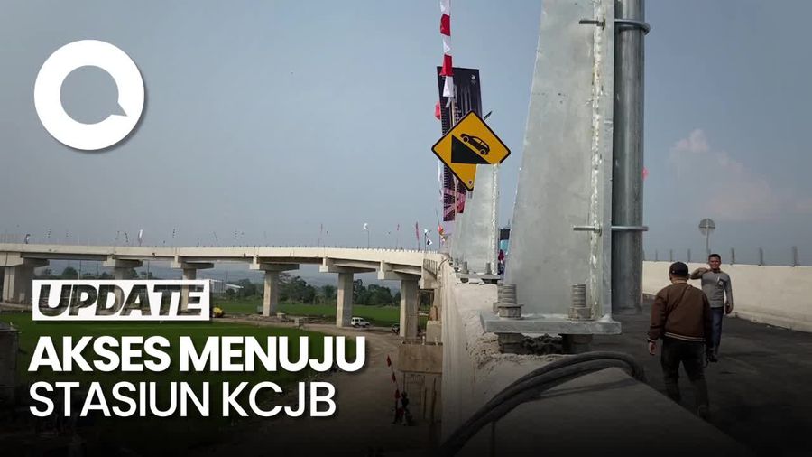 Jembatan Akses Menuju Stasiun KCJB Tegalluar Resmi Dibuka