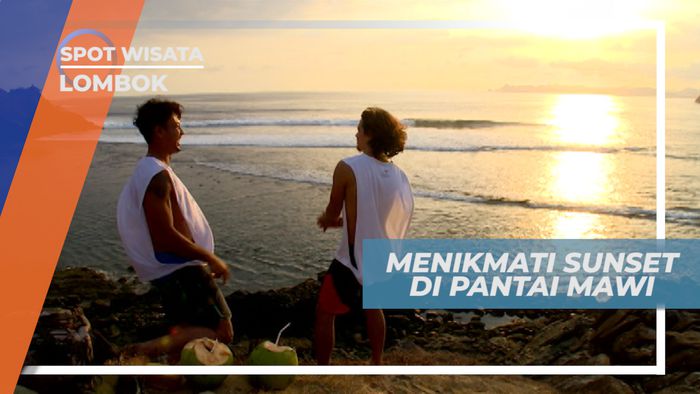 Menikmati Senja Berteman Sinar Sunset Pantai Mawi yang Mempesona, Lombok