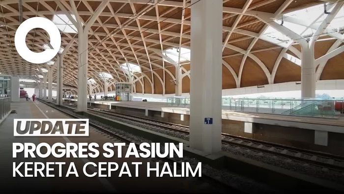 Melihat Progres Pembangunan Stasiun Kereta Cepat Halim, Sudah 97%