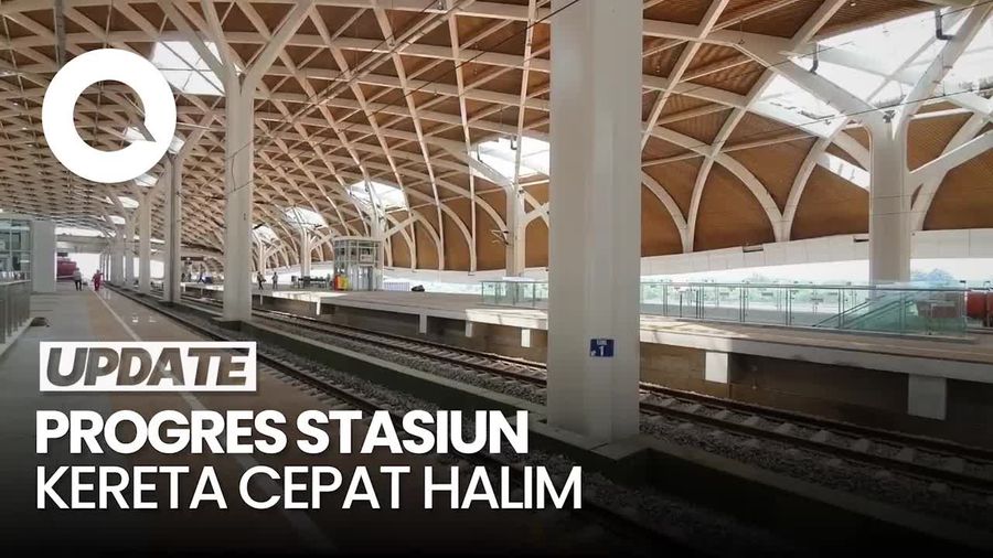 Melihat Progres Pembangunan Stasiun Kereta Cepat Halim, Sudah 97%