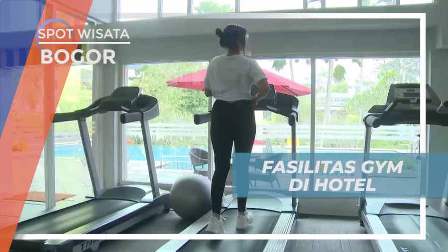 Berolahraga di Gym Penginapan Bogor