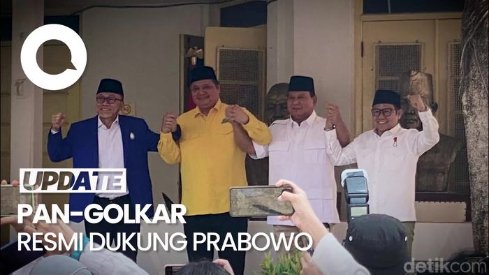 PAN-Golkar Deklarasikan Dukungan untuk Prabowo di Pilpres 2024