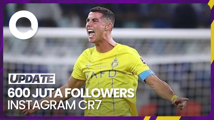 Cristiano Ronaldo Jadi Orang Pertama Peraih 600 Juta Followers Instagram