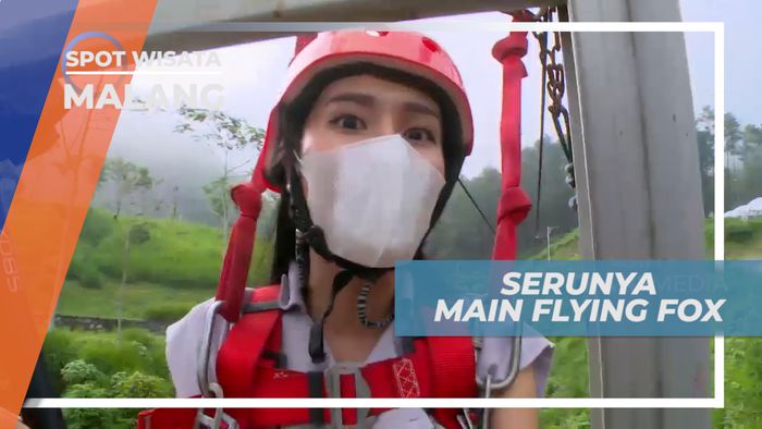 Pacu Adrenalin, Meluncur Seru Bermain Flying Fox yang Curam dan Panjang, Malang