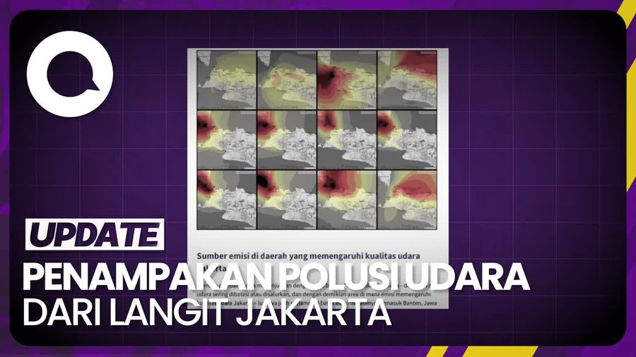 Pilot Garuda Tunjukkan Langit Jakarta yang Penuh Polusi