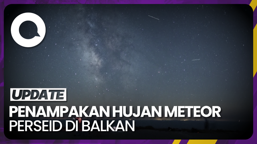 Fenomena Hujan Meteor Perseid di Langit Balkan
