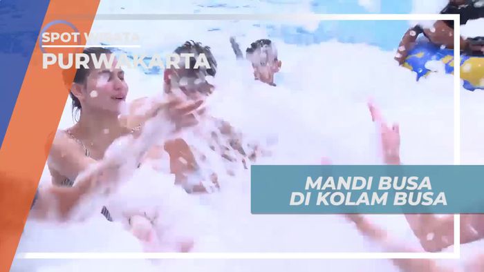 Seru-seruan Mandi Busa di Green Valley Waterpark Purwakarta