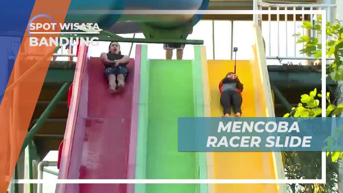 Mencoba Keseruan Wahana Racer Slide di Bandung