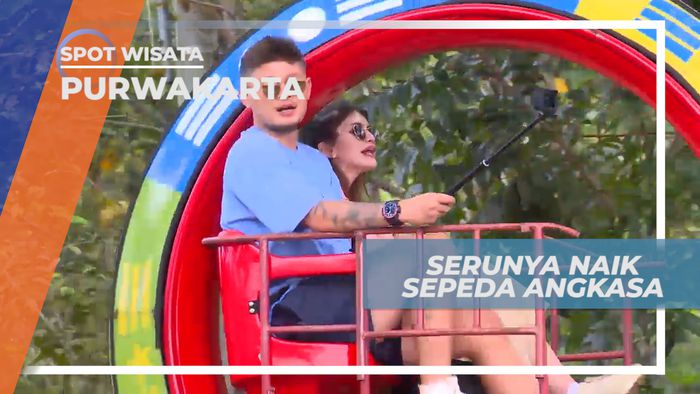 Uji Keberanian Dengan Naik Sepeda Angkasa, Purwakarta