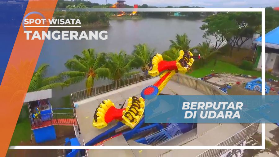 Uji Nyali, Naik Wahana Ekstrim Techno Fly yang Menguras Adrenalin, Tangerang