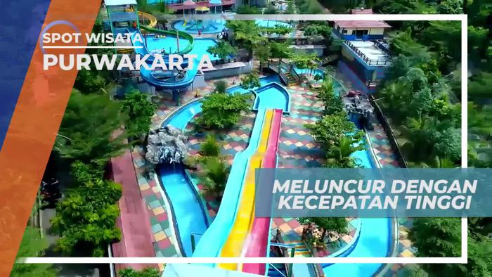 Memacu Kecepatan Saat Bermain Slide di Green Valley Waterpark Purwakarta