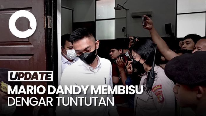 Momen Mario Dandy Geleng-geleng saat Ditanya Tuntutan 12 Tahun Bui