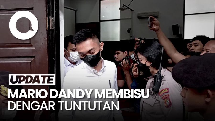Momen Mario Dandy Geleng-geleng saat Ditanya Tuntutan 12 Tahun Bui
