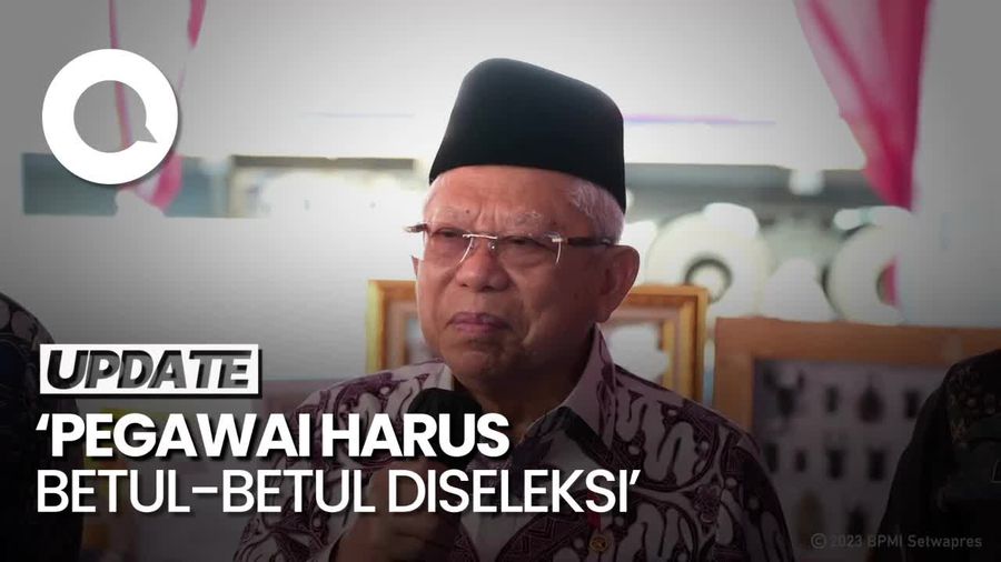Karyawan KAI Terlibat Terorisme, Maruf Amin Soroti Seleksi Pegawai
