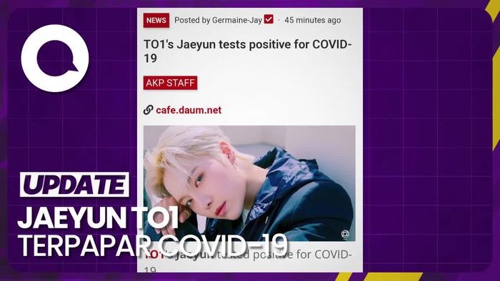 Jaeyun TO1 Positif Covid-19