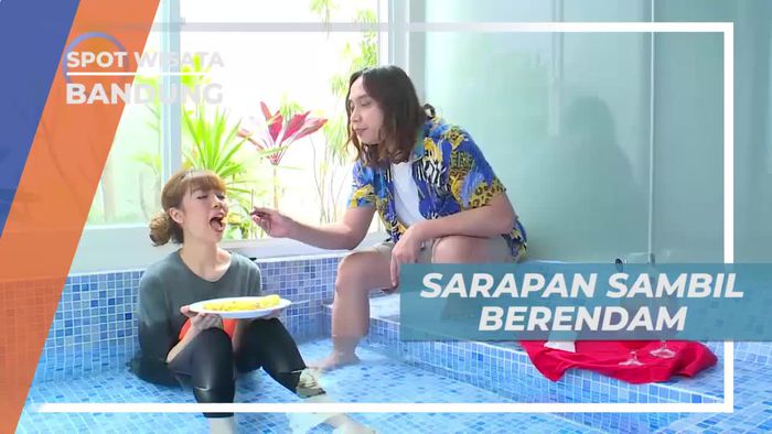Sarapan Lezat Sambil Berendam di Penginapan Bandung
