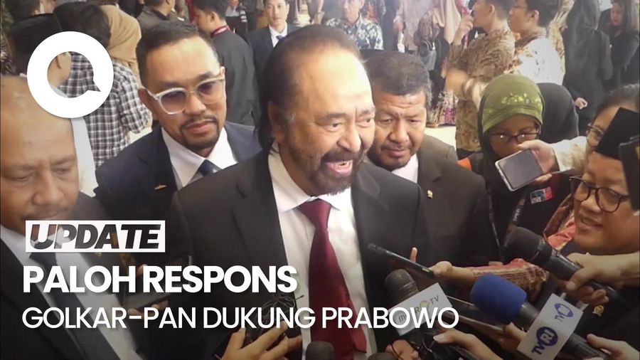 Surya Paloh Respons Dukungan Golkar-PAN untuk Prabowo: Bagus Sekali