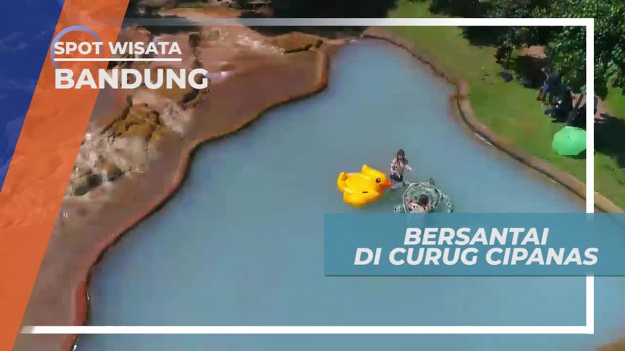 Bersantai di Curug Cipanas, Melihat Air Belerang Panas Gunung Tangkuban Perahu Bandung