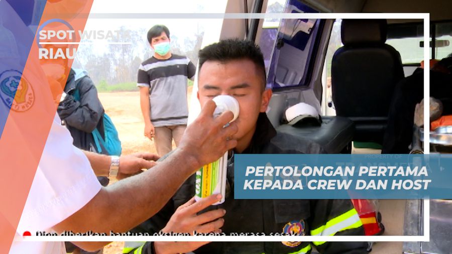 Pertolongan Pertama Kepada Tim Relawan Saat Sesak Nafas Karena Asap, Riau