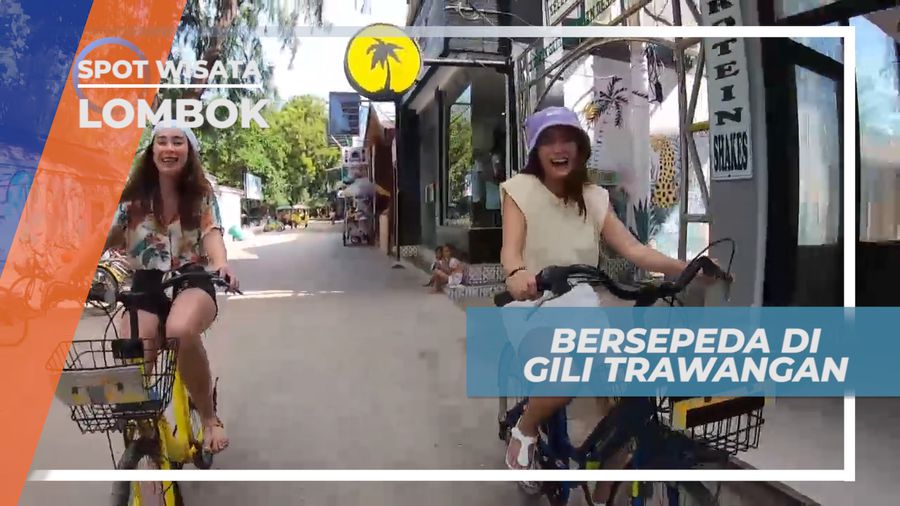 Berkeliling Naik Sepeda Menikmati Suasana Gili Trawangan, Lombok