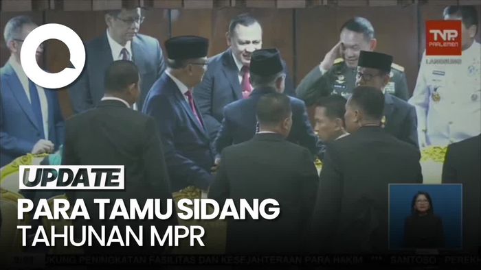 Momen Kedatangan JK Disambut Firli-Surya Paloh di Rapat Tahunan MPR