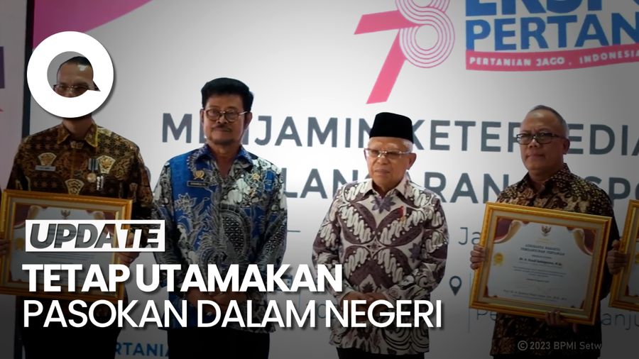 Wapres Lepas Ekspor Durian hingga Jahe Senilai Rp 12,45 T ke 176 Negara