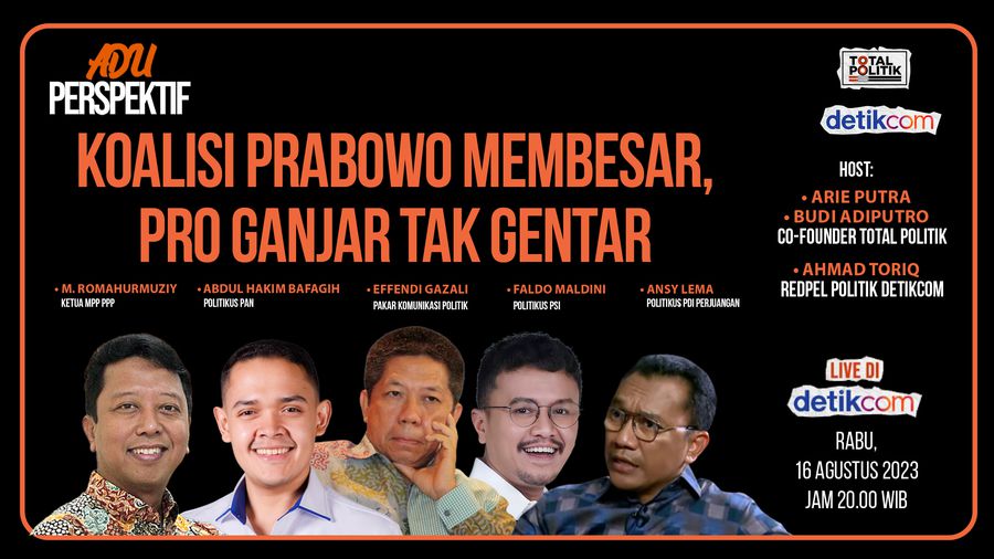 Koalisi Prabowo Membesar, Pro-Ganjar Tak Gentar