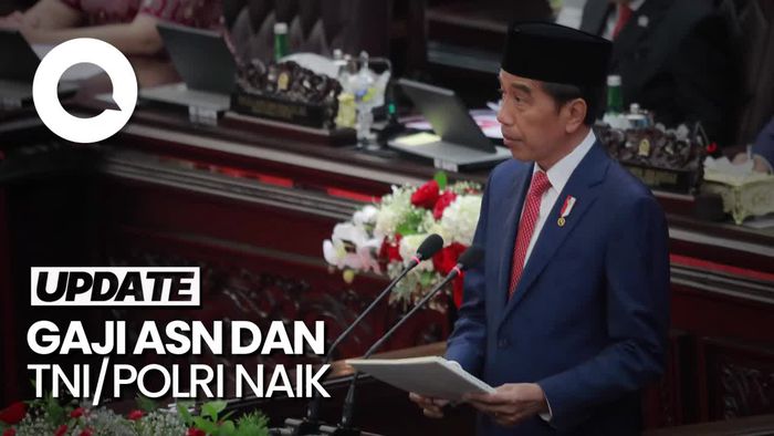 Jokowi Naikkan Gaji ASN dan TNI-Polri 8%, Pensiunan 12%