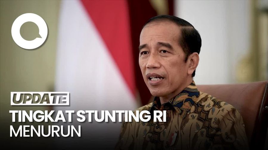 Jokowi Pamer Kasus Stunting di RI Menurun