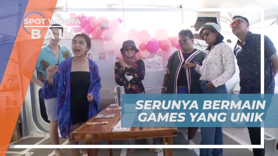 Adu Ketangkasan, Bermain Game Seru di Atas Kapal Laut, Bali