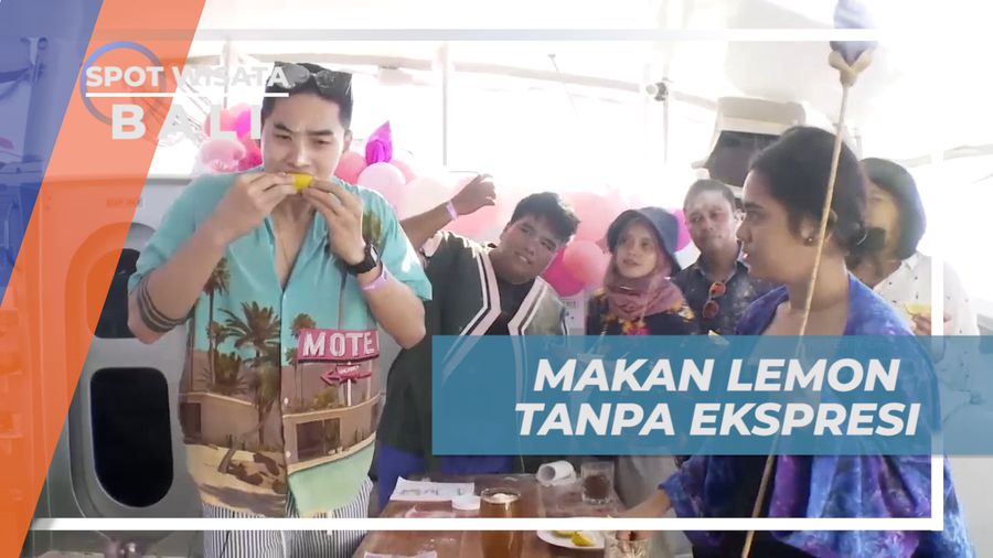 Serunya Adu Makan Jeruk Lemon Tanpa Ekspresi, Bali