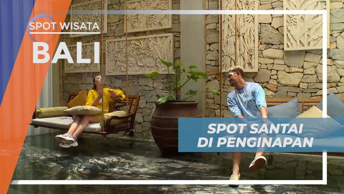 Kursi Gantung Dengan Dekorasi Estetik di Penginapan Bali