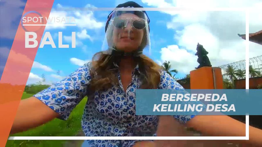 Bersepeda Keliling Desa, Dimanjakan Panorama Hijau Hamparan Sawah di Bali