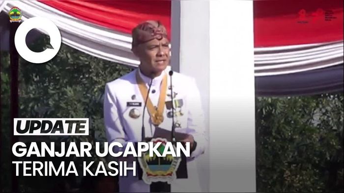 Ganjar Pranowo Pamit ke Warga Jateng di Upacara HUT ke-78 RI