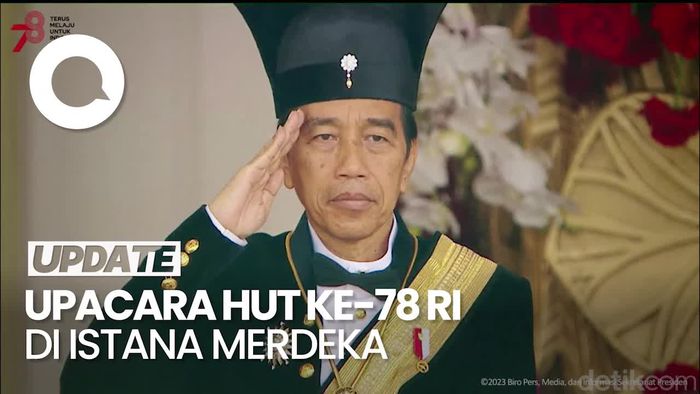 Momen Jokowi Pimpin Upacara Detik-detik Proklamasi Kemerdekaan