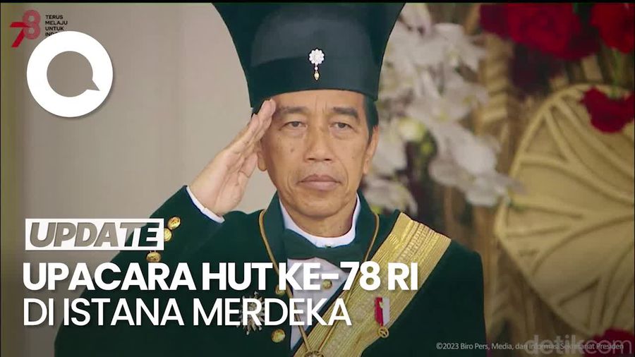 Momen Jokowi Pimpin Upacara Detik-detik Proklamasi Kemerdekaan