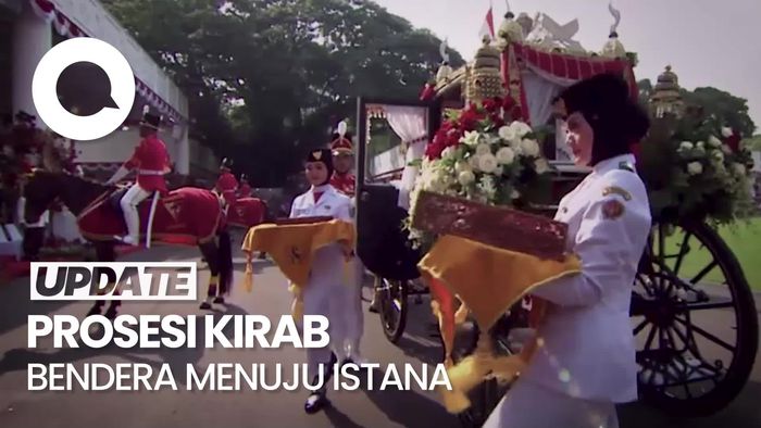 Melihat Kirab Bendera Merah Putih-Teks Proklamasi dari Monas ke Istana