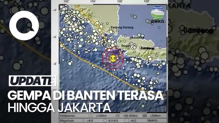 Gempa M 5,9 Guncang Banten, Terasa Sampai Jakarta
