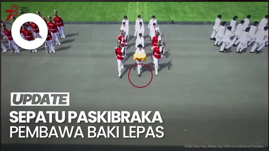 Senyum Paskibraka Lilly Wenda, Meski Selesaikan Tugas dengan Satu Alas Kaki