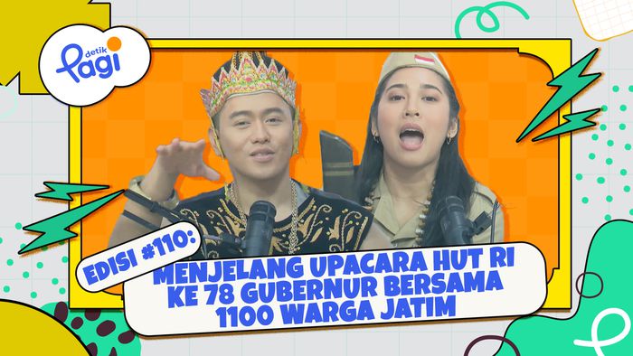 Menjelang Upacara HUT RI ke 78 Gubernur Bersama 1100 Warga Jatim 
