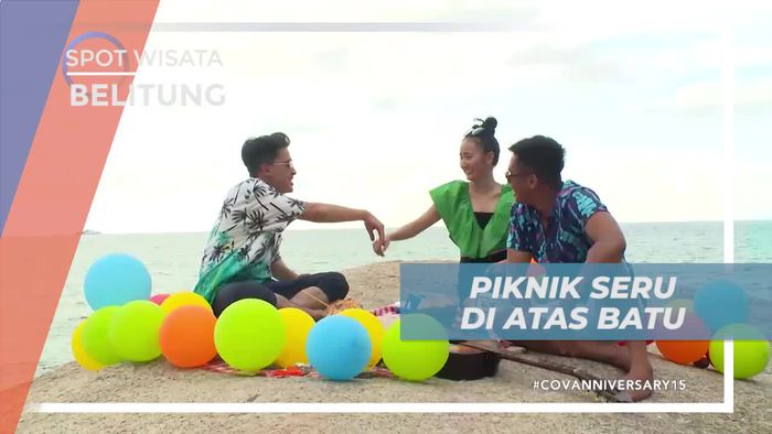 Piknik Asik di Atas Bebatuan Pantai Tanjung Tinggi Belitung
