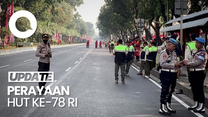 Jelang Kirab Bendera, Arus Lalin di Sekitar Monas Ditutup