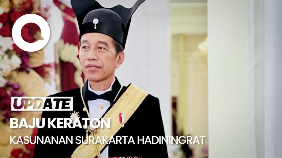 Gaya Jokowi Pakai Baju Adat Ageman Songkok Singkepan Ageng di HUT RI