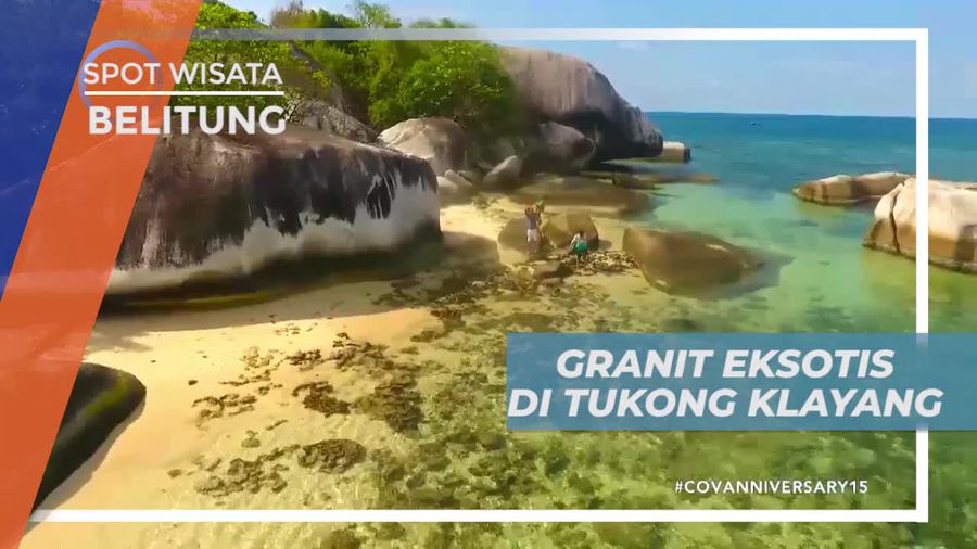 Melihat Batu Granit Eksotis di Pulau Tukong Klayang Belitung