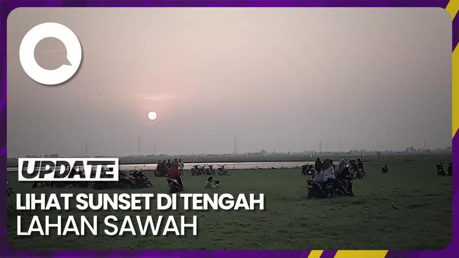 Lahan Sawah Mengering di Pati Jadi Tempat Wisata Dadakan