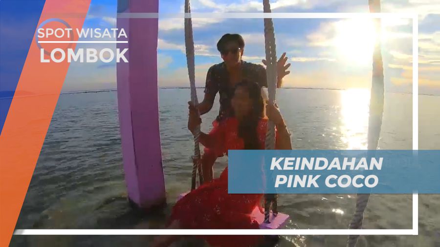 Mengunjungi Cafe Unik Bernuansa Serba Warna Pink di Tepi Pantai, Lombok